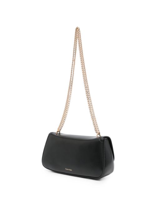 Borsa donna Calvin Klein Convertible nera con tracolla a catena Calvin Klein | LV04F3172GUB1